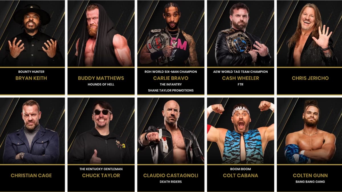 Chris Jericho on the AEW roster page