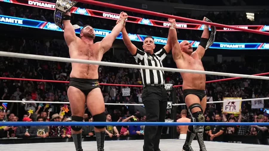 FTR win AEW Tag Team Titles April 2023.jpg