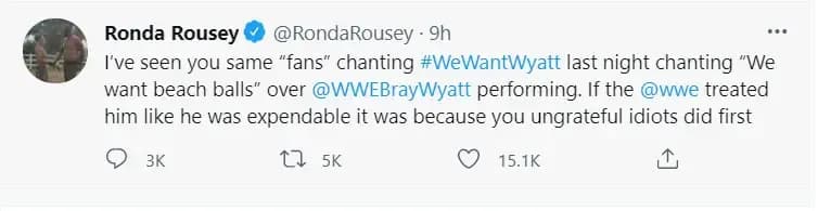 Ronda tweet