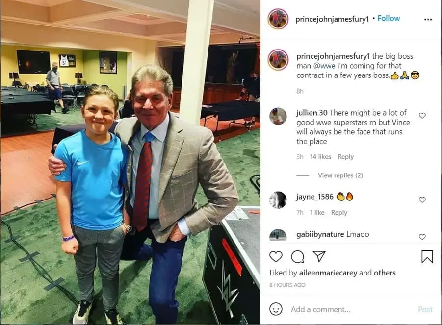 Vince mcmahon fury instagram