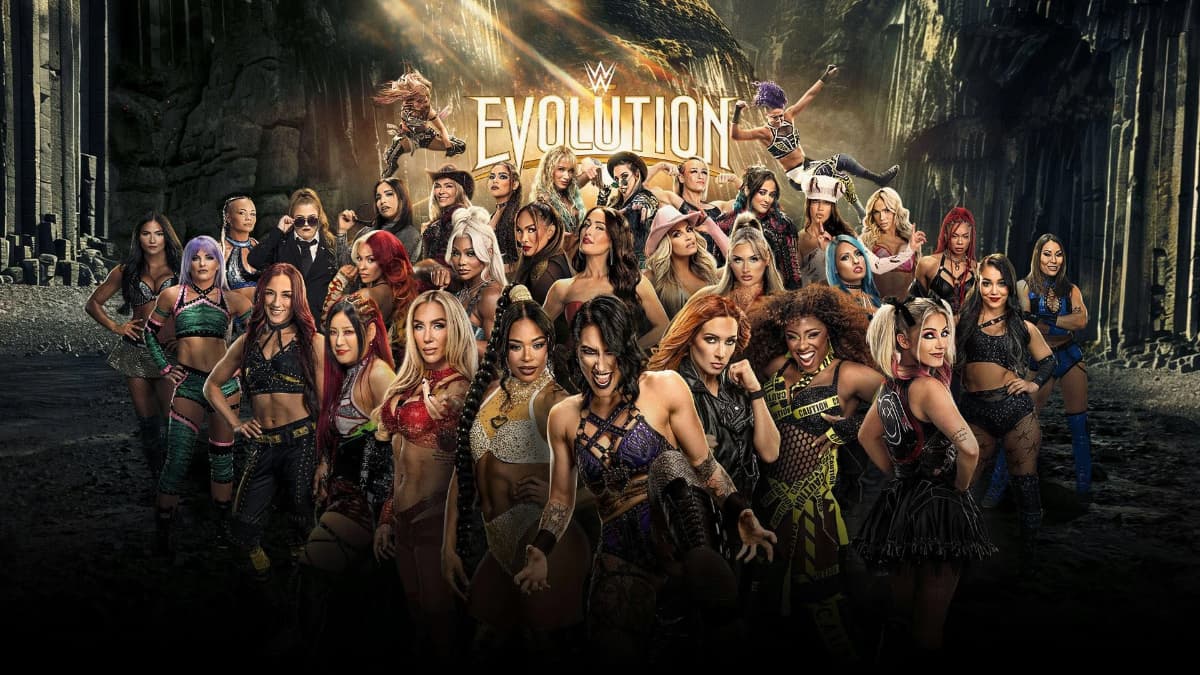 Poster for WWE Evolution featuring the women's roster
