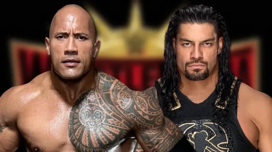 the rock roman reigns wrestlemania