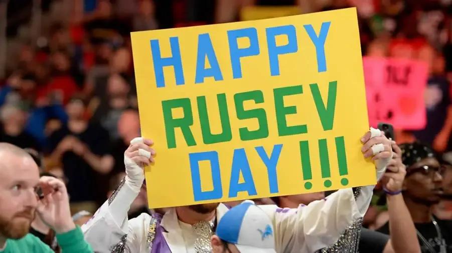 rusev day sign