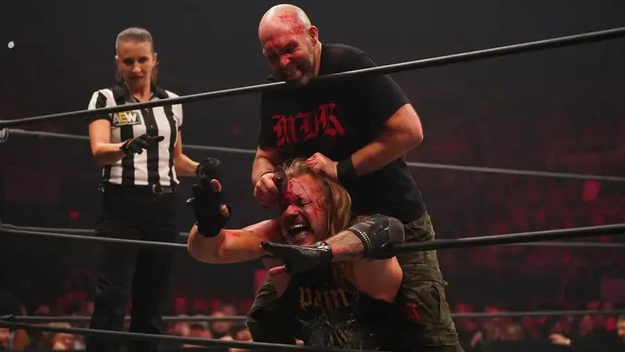 AEW Dynamite- Nick Gage- Chris Jericho- July 2021.jpg