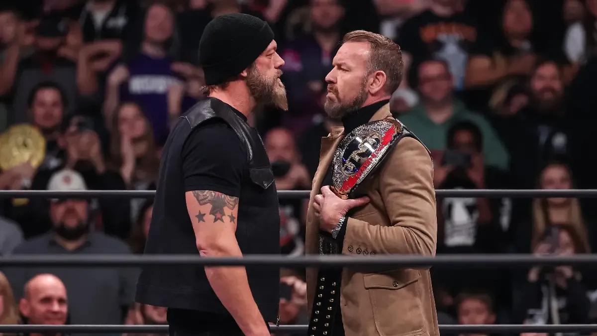 Adam copeland christian cage staredown november 2023