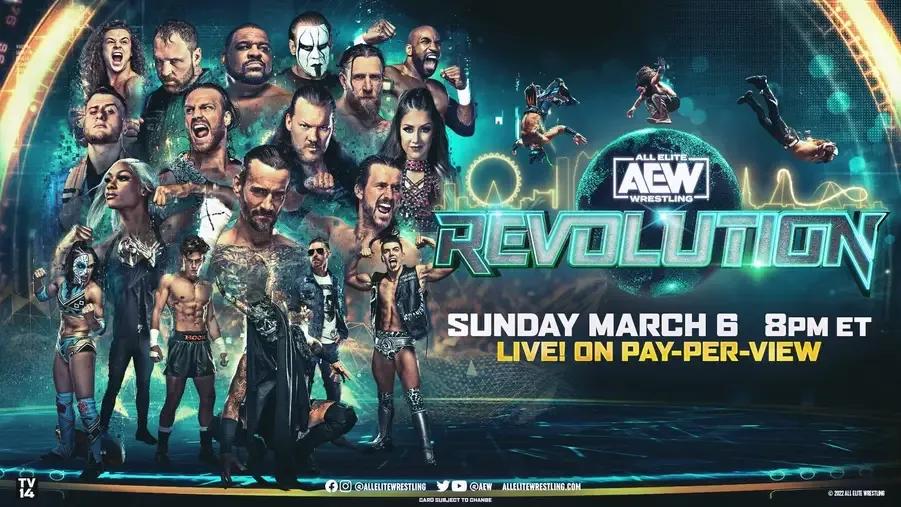 Aew revolution 2022 lovely poster