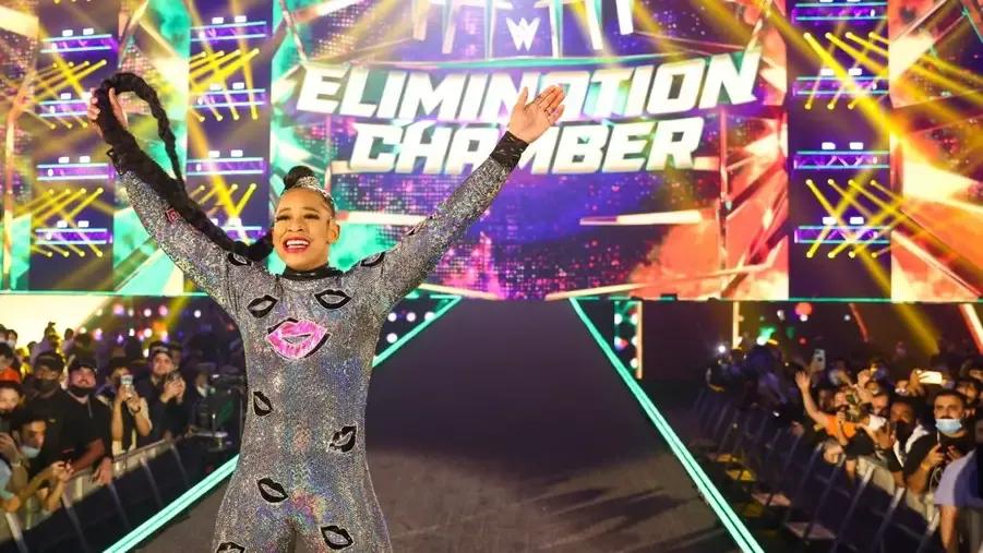 Bianca Belair elimination chamber 2022 on ramp.jpg