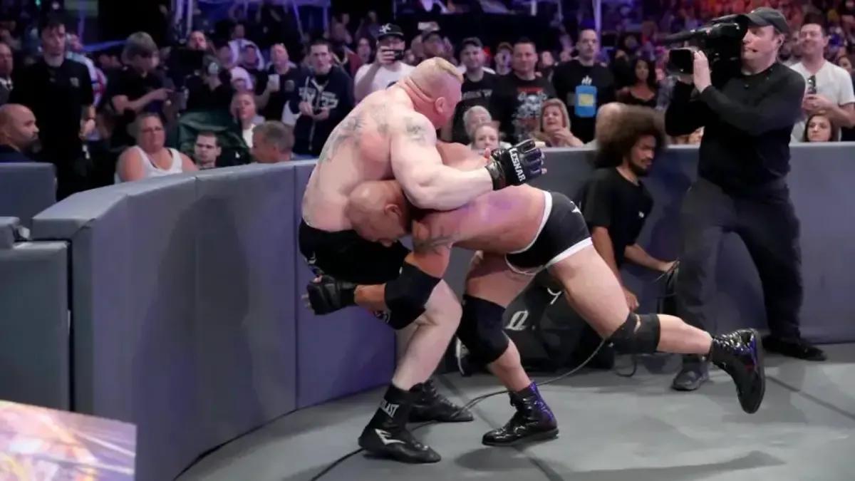 Brock Lesnar- Goldberg- WWE WrestleMania 33.jpg