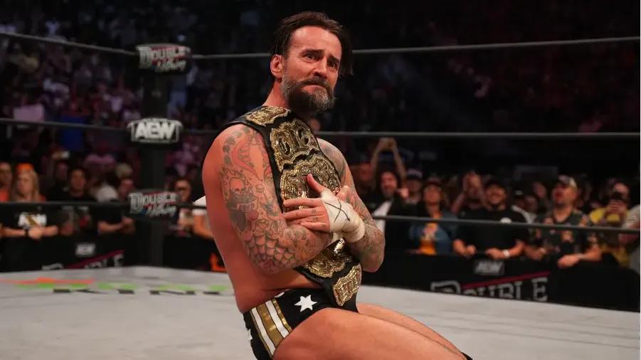 CM Punk AEW World Title win emotional.jpg