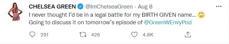 Chelsea green tweet