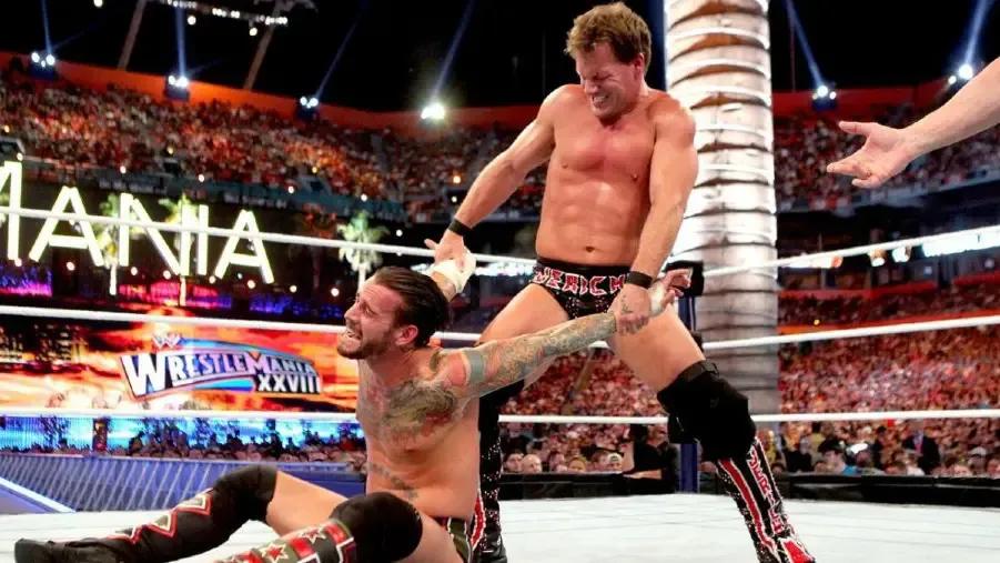 Chris Jericho CM Punk WrestleMania 28.jpg