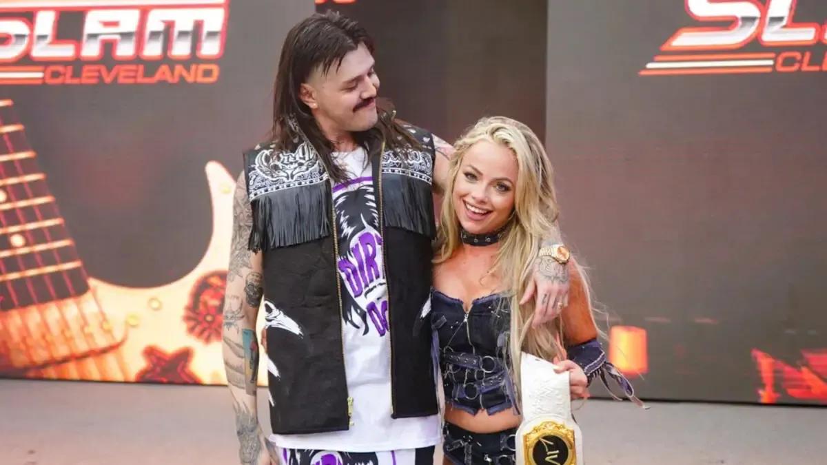 Dominik Mysterio and Liv Morgan WWE SummerSlam 2024.jpg