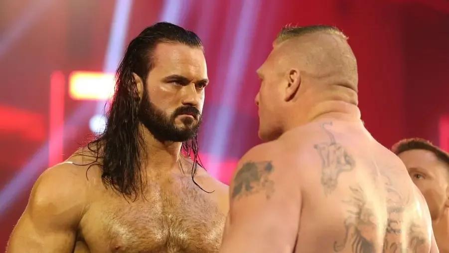 Drew McIntyre- Brock Lesnar- WWE WrestleMania 36- April 2020.jpg