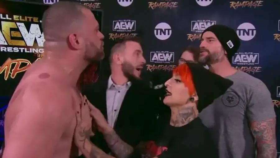 Eddie Kingston- CM Punk- AEW Rampage October 2021.jpg