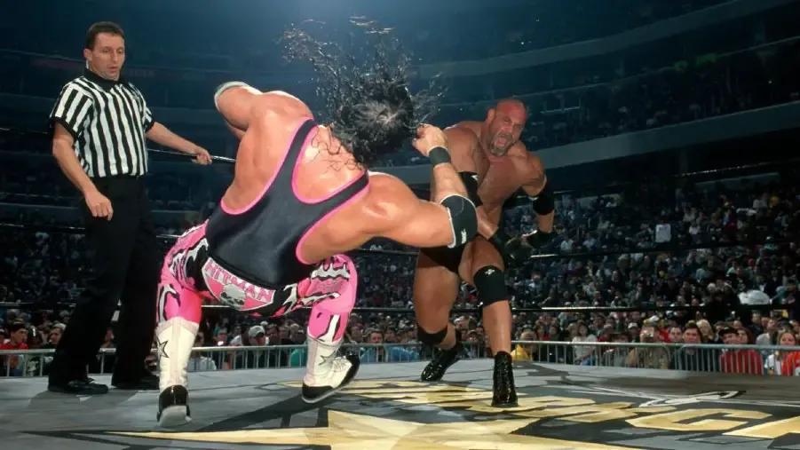 Goldberg Bret Hart WCW Starrcade 1999.jpg