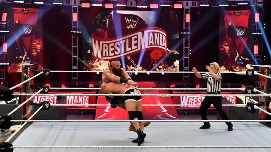 Goldberg and braun strowman wwe wrestlemania 36