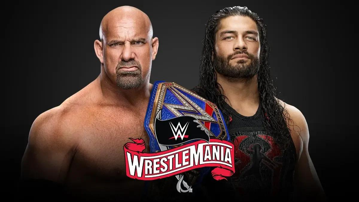 Goldberg roman reigns wrestlemania 36