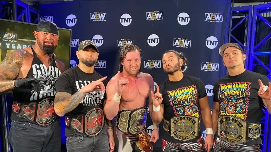 Good brothers kenny omega young bucks bullet club reunited