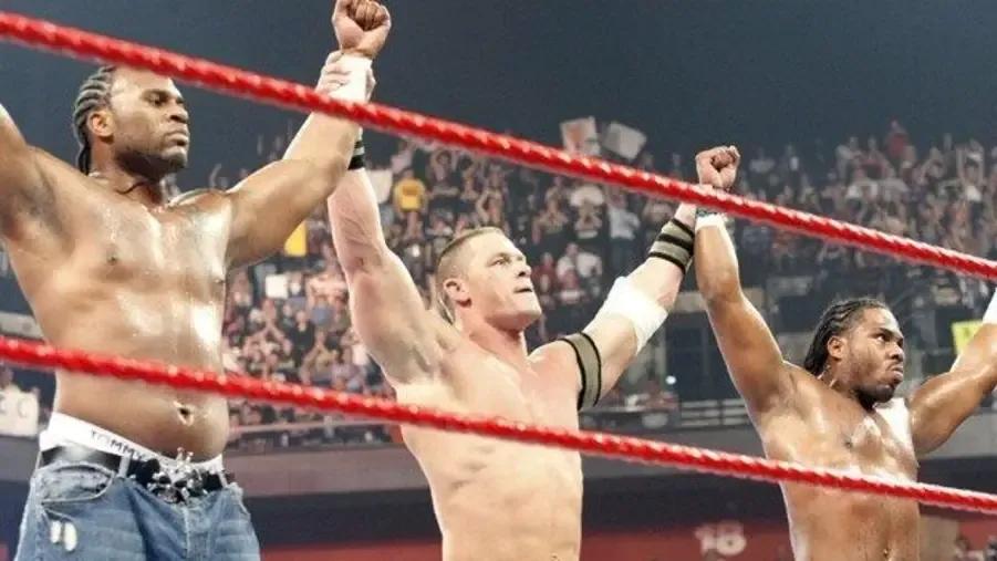 John Cena- Cryme Tyme- Raw- WWE 2008.jpg