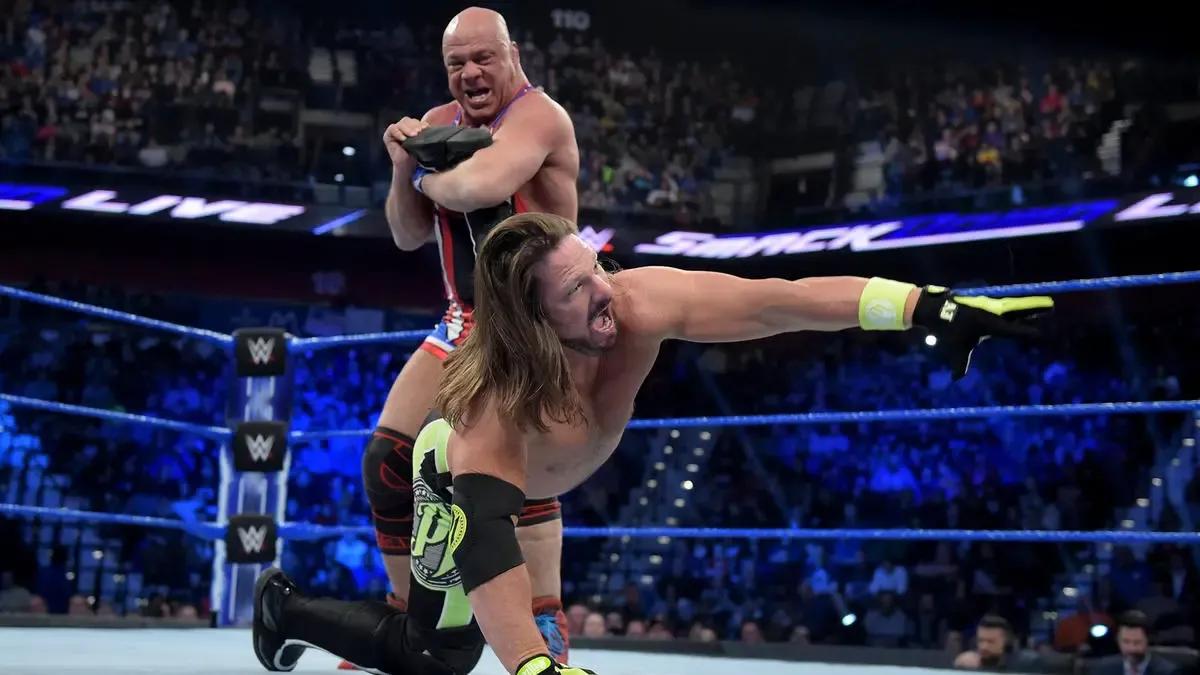 Kurt Angle AJ Styles WWE SmackDown 2019.jpg