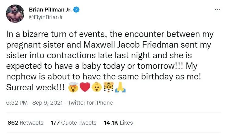 Pillman jr tweet