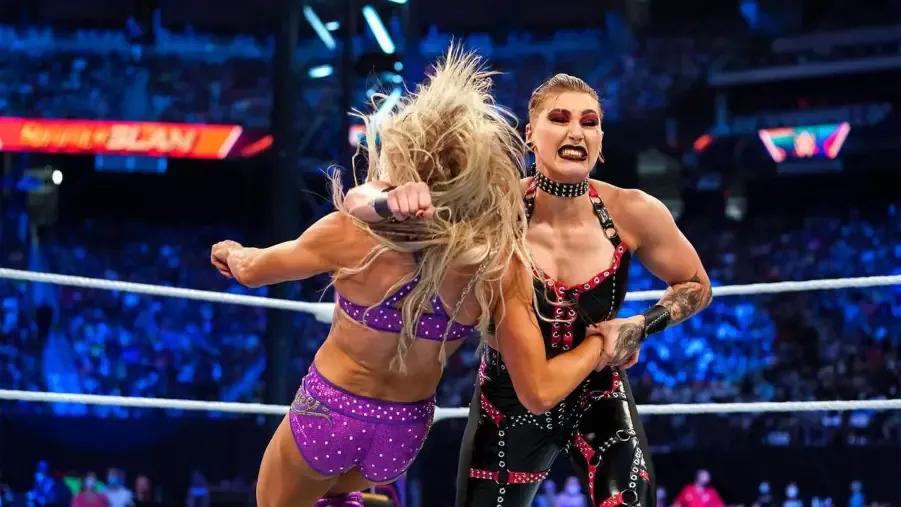 Rhea Ripley Charlotte Flair SummerSlam 2021.jpg