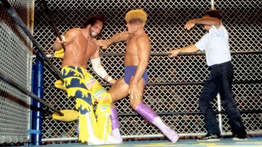 Ric flair randy savage cage superbrawl 1996