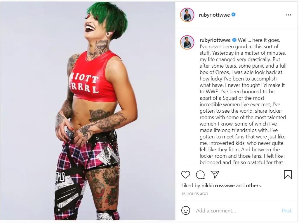 Ruby riott instagram