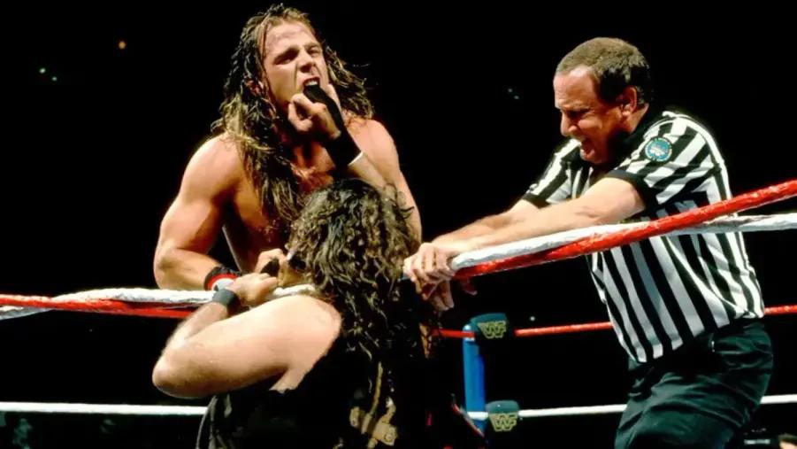 Shawn Michaels- Mick Foley- WWE In Your House Mind Games 1996.jpg