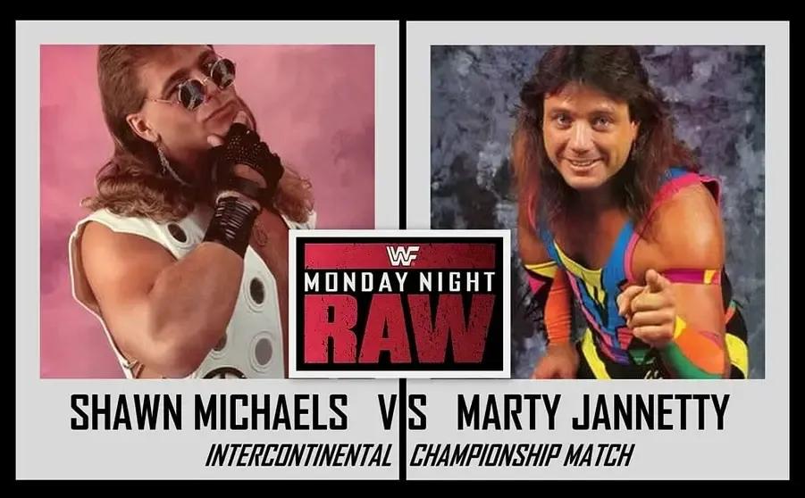 Shawn michaels v marty jannetty wwe raw 1993