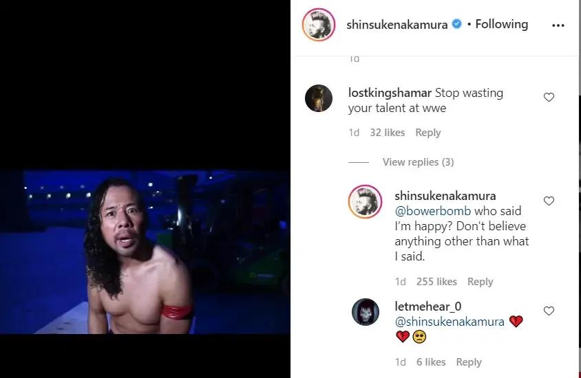 Shinsuke nakamura instagram