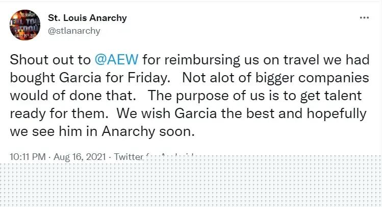 St louis anarchy tweet