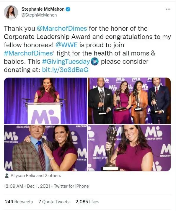 Stephanie tweet march of dimes