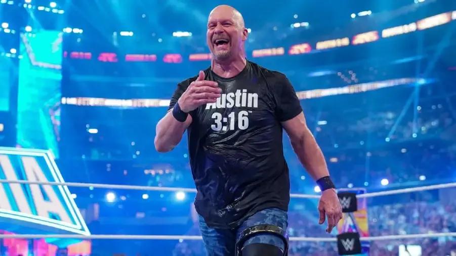 Steve Austin Laughing WrestleMania 38.jpg