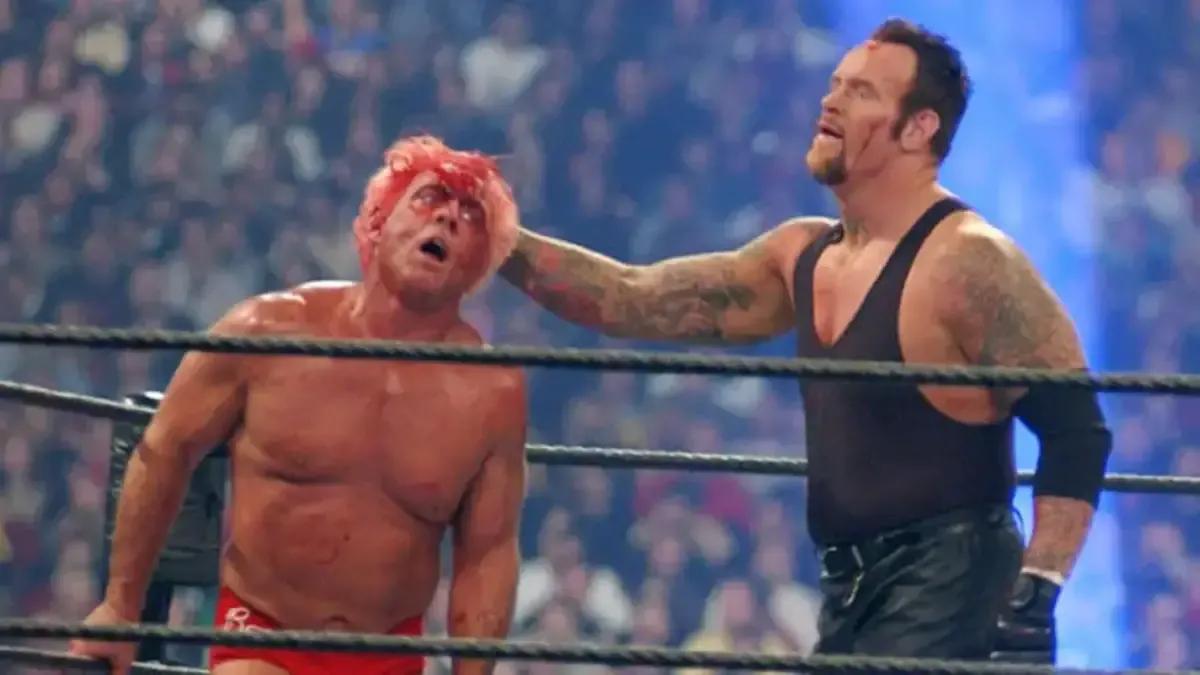 The undertaker ric flair wrestlemania x8 blood