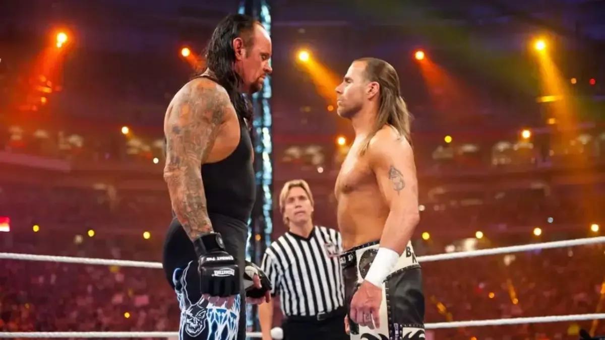 Undertaker shawn michaels wwe wrestlemania 26