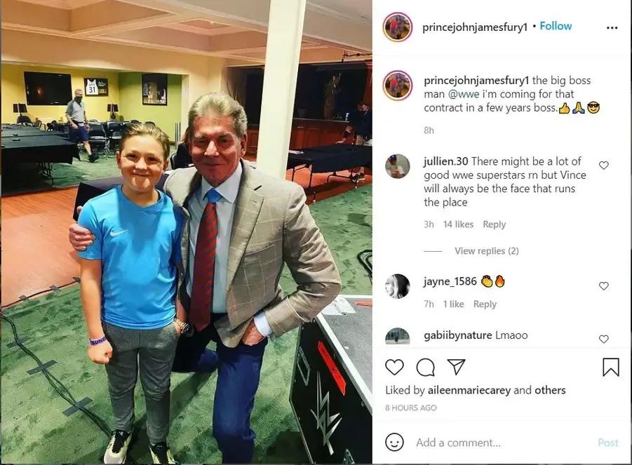 Vince mcmahon fury instagram