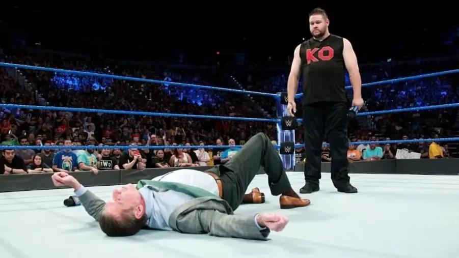 Vince mcmahon kevin owens wwe smackdown 2018