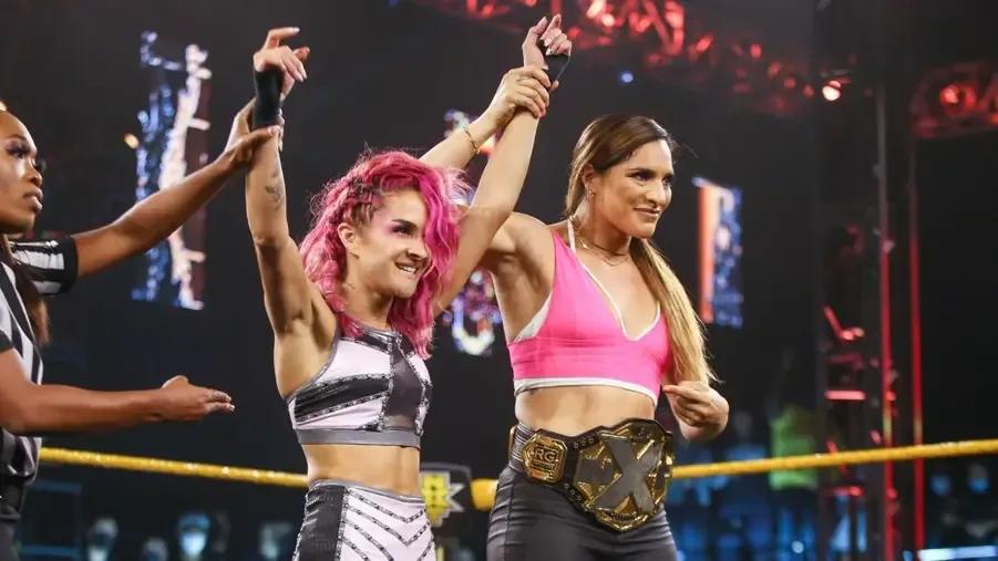 WWE NXT- Dakota Kai- Raquel Gonzalez- July 2021.jpg