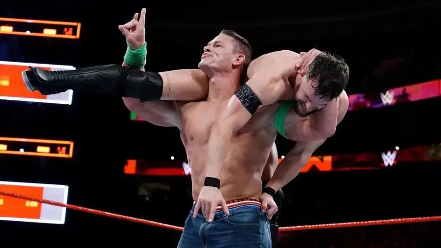 WWE Raw- John Cena- Finn Balor- January 2018.jpg