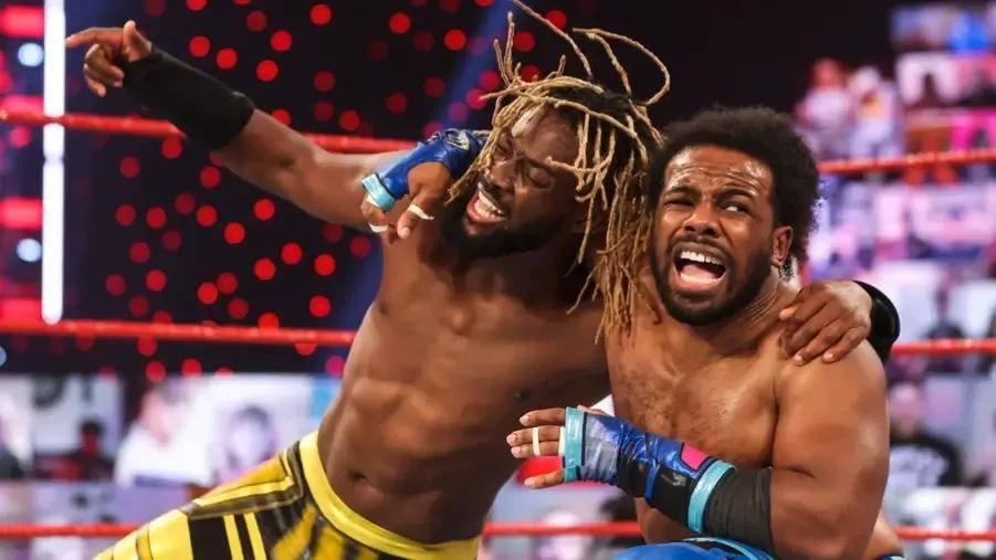 WWE The New Day - Xavier Woods and Kofi Kingston - March 2021.jpg