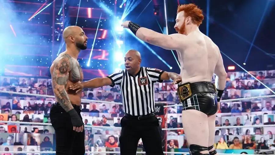 WWE WrestleMania Backlash- Ricochet- Sheamus- May 2021.jpg