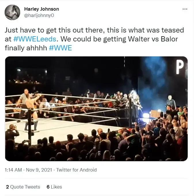 Walter balor tweet