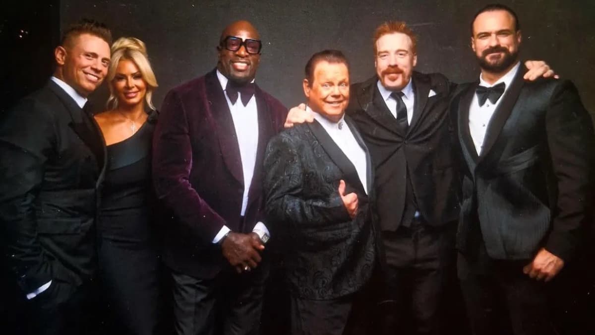 The Miz, Maryse, Titus O'Neil, Jerry Lawler, Sheamus, and Drew McIntyre