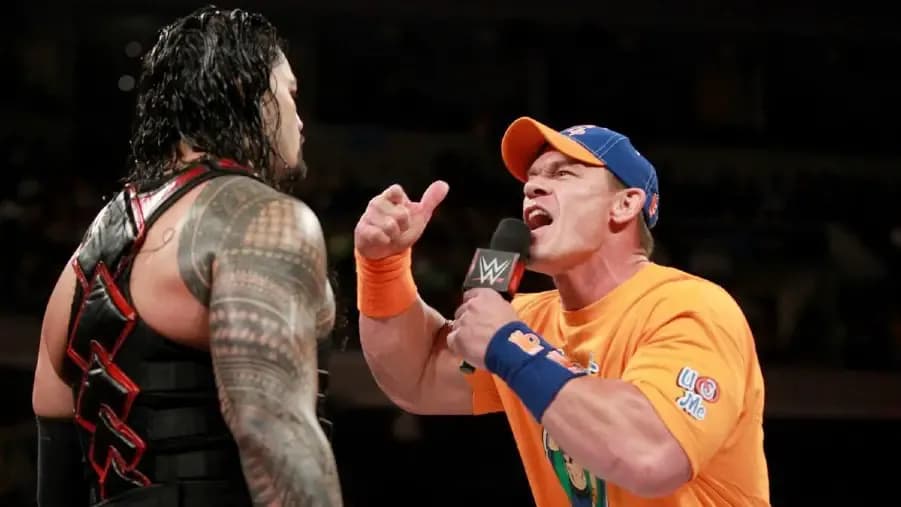 John Cena Roman Reigns 2017 Raw.jpg